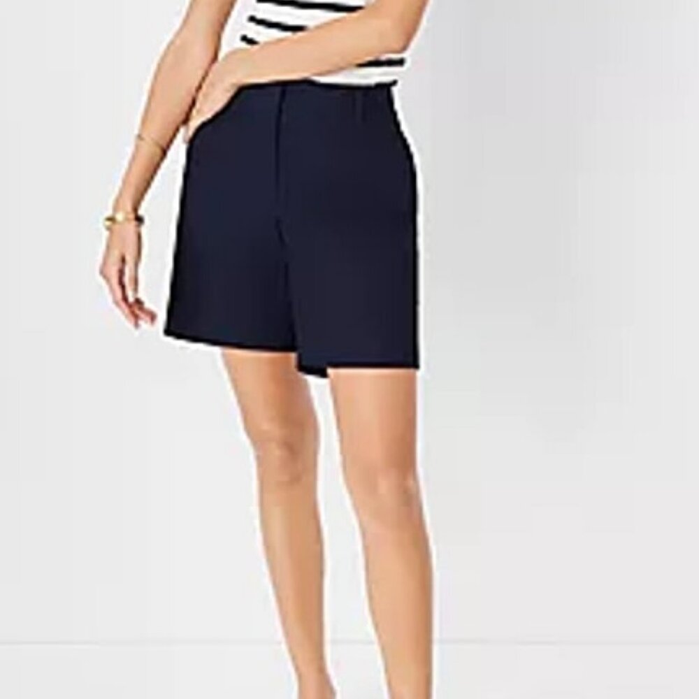 Ann Taylor Navy Blue Metro Shorts Size 12